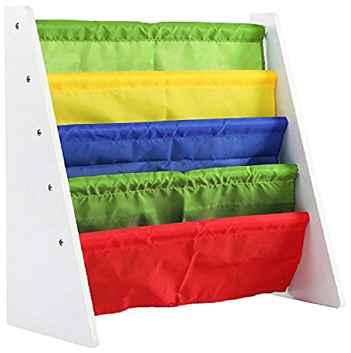 Tot Tutors WO697 Friends Collection - Estantería para Libros Infantil, Color Blanco, Rosa y Morado