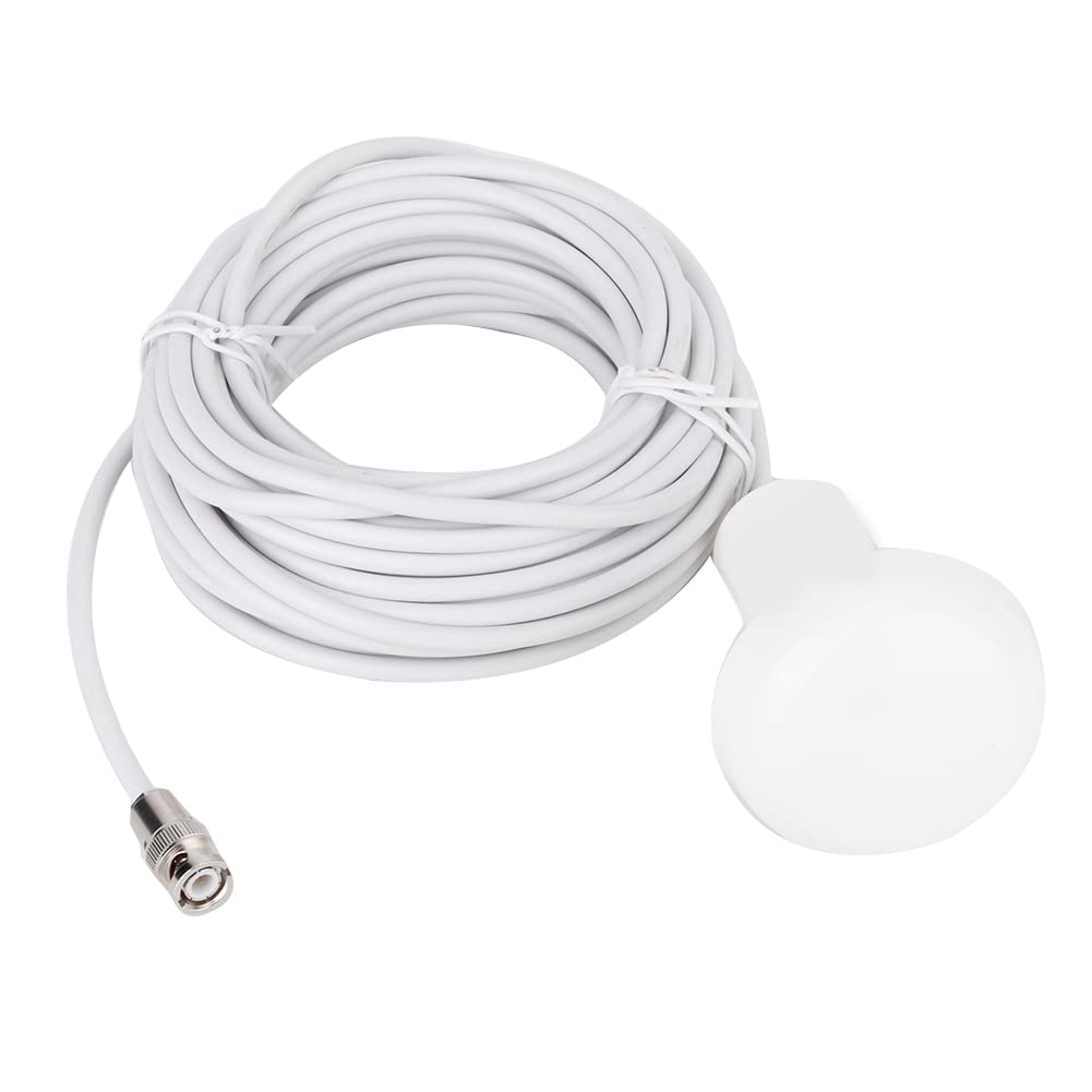 HA-017 Antena GPS Zewnętrzny Kabel 10 M ze Złączem TNC, Wodoodporny Przedłużacz RF do Samochodu i na Pokładzie, Biały Plastikowy Kabel Antenowy IP67