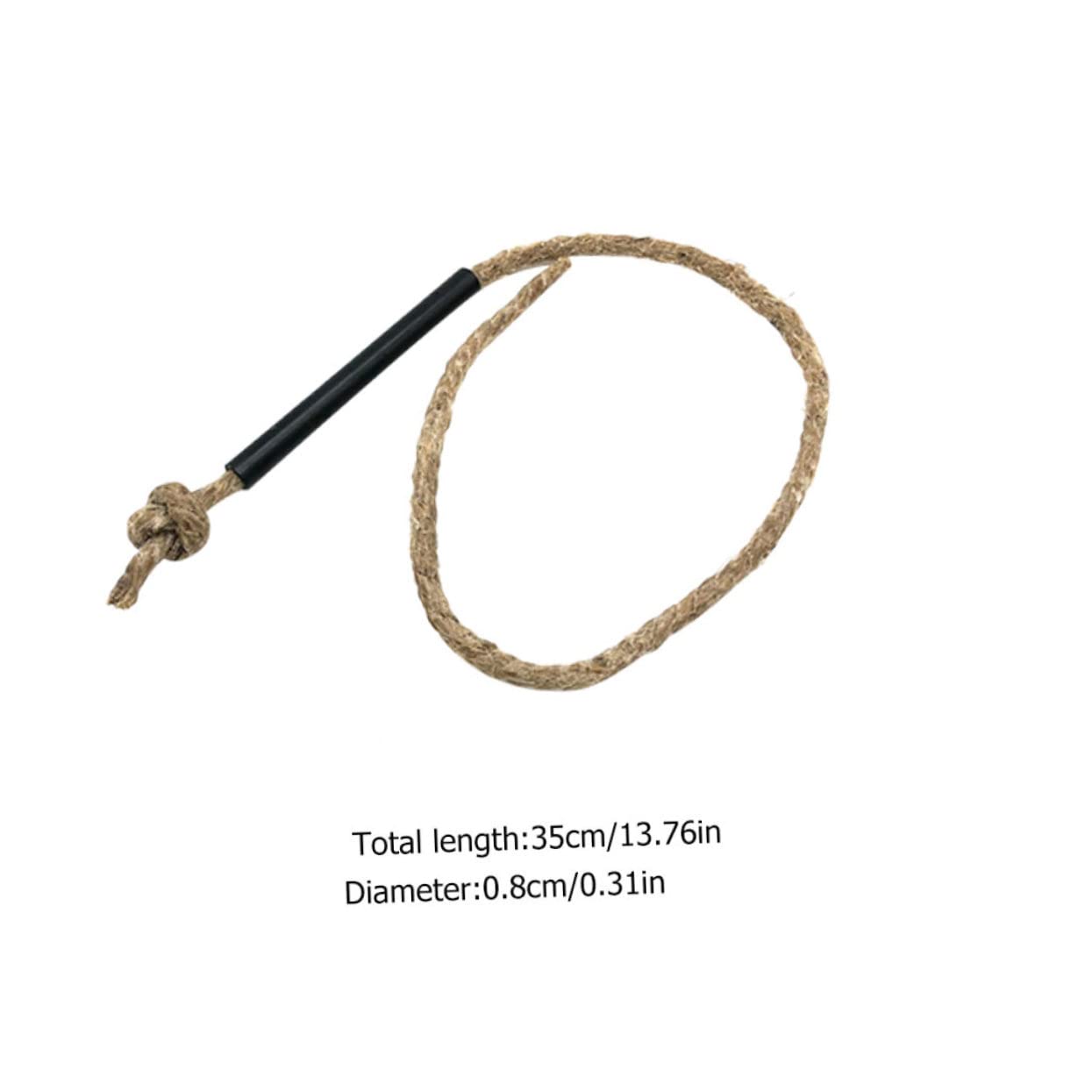 Wax Flame Rope for Survival 3pc Set Waterproof Fire Starter for Outdoor Activities