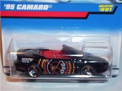 Hot Wheels Mattel 1998 1:64 Scale Black 1995 Chevy Camaro Die Cast Car Collector #881