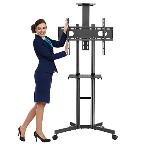 Soporte móvil para TV de piso para pantallas 32-70 pulgadas miniatura 1