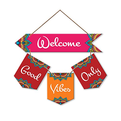 Image of Artvibes Wall Hanging Home Decorative Wall Art for Living room | Bedroom | Gifts | Wall Hanger for Decoration | Modern Decor | Artwork | Wall Sculpture | Signs & PlaquesArt Print (WH 6417NR)