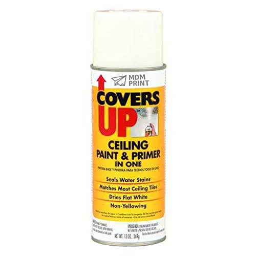 ceiling tile paint - Acoustical Ceiling Tile Spray Paint, White, Flat, 13 oz