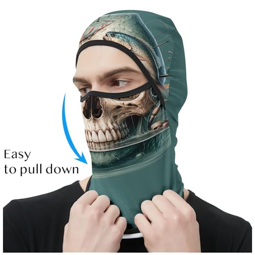 Image of Obacle Balaclava Face Mask Men Women for Sun Protection Motorcycle Fishing Raves