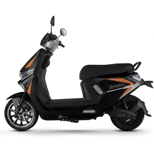Image of AMO Brisk 60V Lead Acid Low Speed Electric Scooter | 25 km /h | 60-70 km Range | Non-RTO | Portable Charger | Black