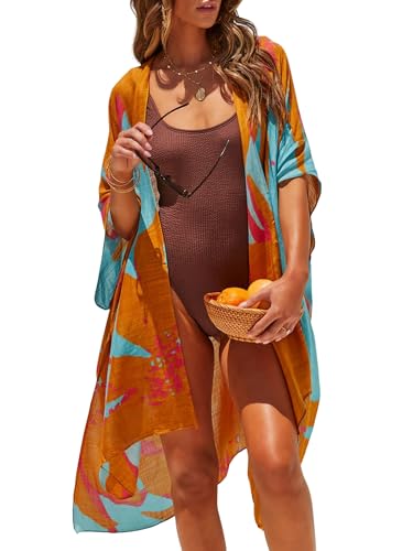 Image of Breezy Lane Kimonos for Women Swimsuit Coverups Beach Cover Up Swimwear Cardigan Summer