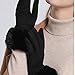 bawilom Winter Warm Gloves Faux Fur Sherpa Lined Gloves for Women - Fashion Soft Windproof Plush Glove for Cold Weather