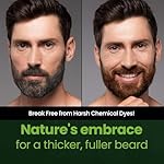 Herb For Men Mustache & Beard Dye (Nature Black, 1 Pack), PPD-Free Ammonia-Free, Vegan with Natural Ingredients, Odorless, Gentle for Sensitive Skin, No Skin Irritation - Image 2