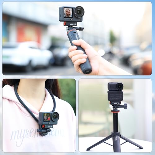 Image of VRIG Magnetic Quick Release Base for DJI OSMO Action6 /Nano,with Two-Prong Adapter for Tripod Accessories