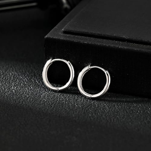 AoedeJ 925 Sterling Silver Hoop Earrings for Women Small Hoopsfor Second Hole Hoops Sterling Silver Huggie Earrings for Girls4