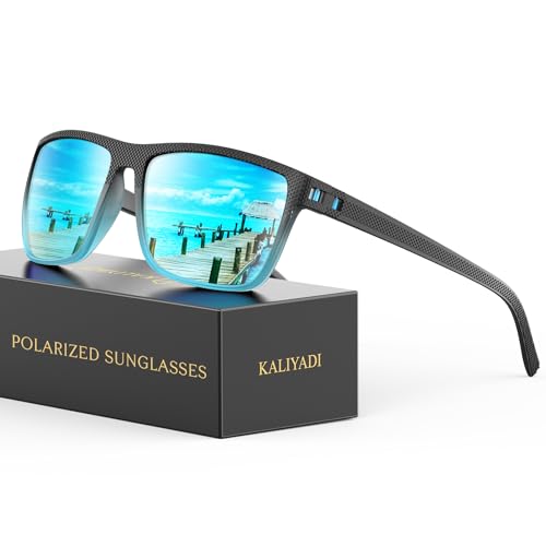 Image of KALIYADI Mens-Sunglasses Polarized Sunglasses Men: Classic Sun Glasses with UV400 Protection for Driving Fishing Golf