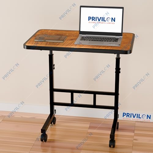 Image of Multi-Purpose Laptop Table, Study Table| Heavy Duty Bed Table| Adjustable for Height, Portable for Office, Work Form Home | DIY Table, Easy to Asembl (ADJ Wood)