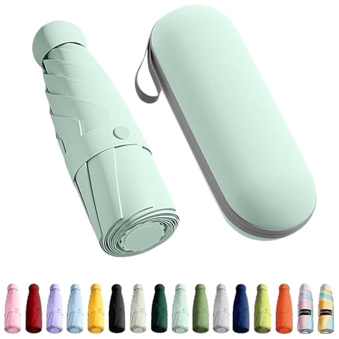 Zolix Mini Travel Folding Rain Cover Compact Portable Waterproof Wind Resistant UV Protection Lightweight Outdoor Accessory for Men Women Multicolor Pack of 1-image-32