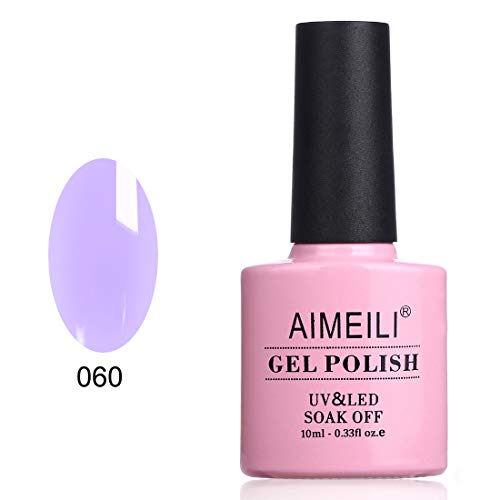 AIMEILI Esmalte Semipermanente De Uñas Soak Off UV LED Uñas De Gel - Neon Lavender (060) 10ml