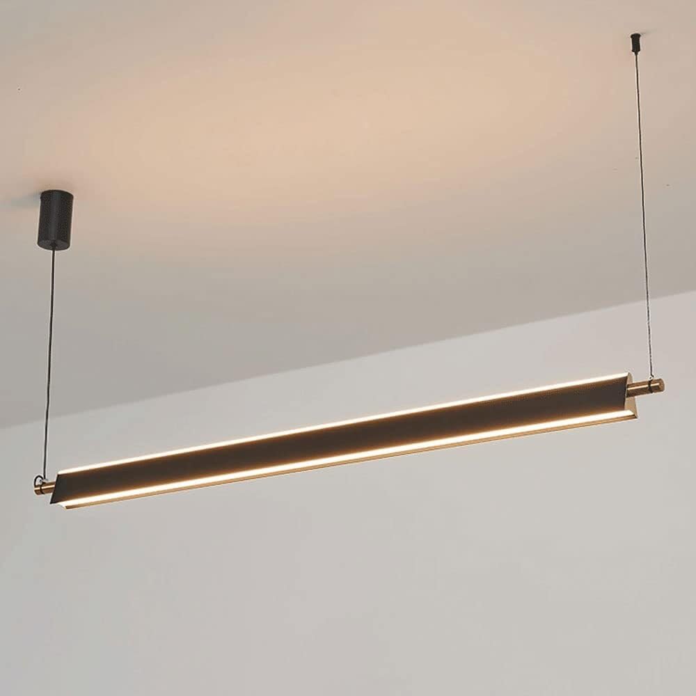 Suspension moderne LED pour salle à manger lampe linéaire à intensité variable