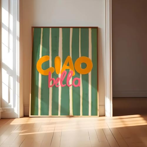 Affiche vintage italienne pour masquer un mur vide sans effort