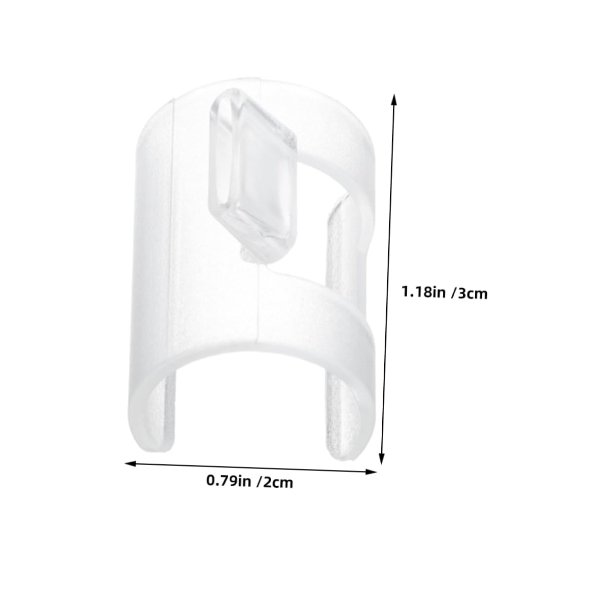 OFFSCH 3pcs Clip On Wind Director Clear Pvc Flute Blowing Nozzle Set Beginners Practice Assist Tool for Chinese Bamboo Flute