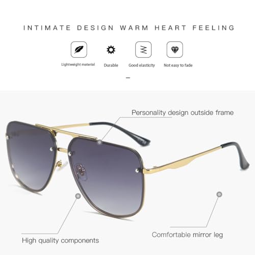 Lunettes de soleil de luxe à la mode noir MUTYNE pour homme