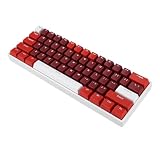 Klawiatura Mechaniczna z 61 Klawiszami, Przewodowa Klawiatura Komputerowa USB C z Podświetleniem RGB i Czerwonym Przełącznikiem do Domowego Biura