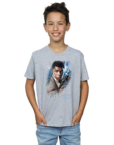 Star Wars Boys The Last Jedi Finn Brushed T-Shirt 9-11 Years Sport Grey