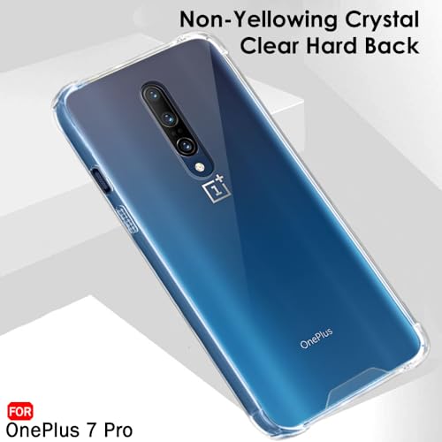 Image of TheGiftKart Crystal Clear Back Cover Case for OnePlus 7 Pro | Shock Proof 360 Protection | Hard Clear Back Cover Case for OnePlus 7 Pro (PC & TPU, Transparent Bumper)
