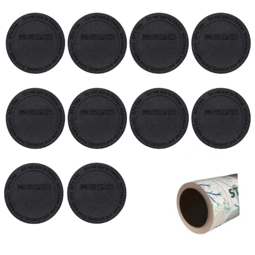 LYOFOX rubber bottoms for tumblers 20 40 oz Protective Anti-Slip Rubber Bottom with Adhesive for Wine Tumbler Skinny Straight Tumblers sublimation and Mason Jars accessories (10 Pack)