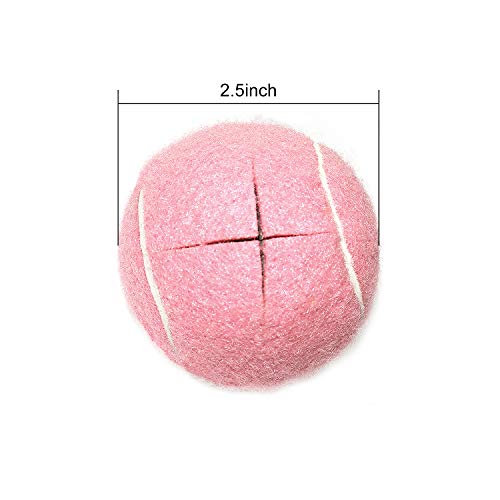Balles de tennis prédécoupées en croix URBEST roses amortissantes pour meuble