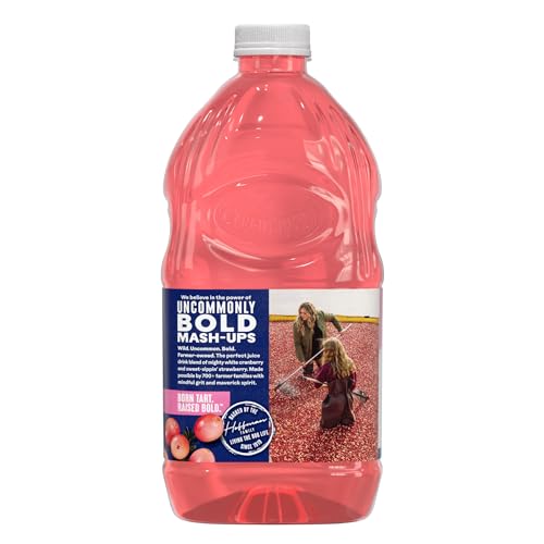 Image of Ocean Spray White Cran-Strawberry Juice Drink, 64 Fl Oz Bottle (Pack of 8)