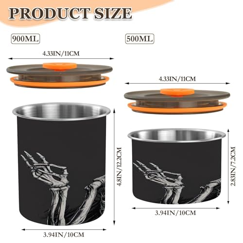 Recipiente al vacío para café Qilmy 30oz acero inoxidable miniatura 3