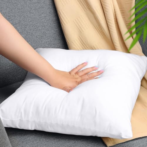 Utopia Bedding Cushion Inserts 45cm x 45cm (18x18 inch) Pack of 2 Hollowfibre Inner Pads for Sofa or Bed – White Cushion Fillers