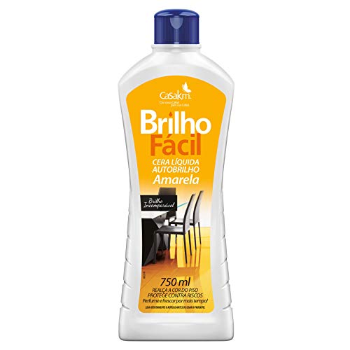 Cera Líquida Para Pisos Brilho Fácil Amarela 750Ml