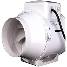 VENTS-US TT 150 6 inch Inline Fan for ducting with high Static Pressure Application - Ideal Solutions for Multi-Purpose Supply or Exhaust use in Residential and Commercial Ventilation