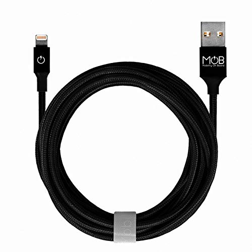 Mobility On Board Cable Lightning Reversible 2 m Negro