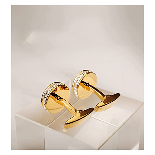 Sdfgh Amethyst Cufflinks Men's Shirt Cuff Nails Electroplating Platinum Technology Stereo Cut (Color : A, Size : One Size) #TOP4