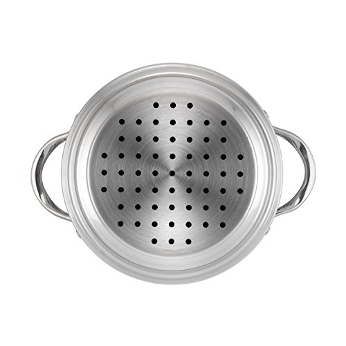 Anolon 77447 Classic Stainless Steel Steamer Insert with Lid, Silver 5 Gallery Image