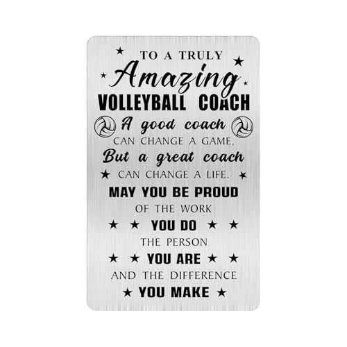 Alotozo Volleyball Coach Gifts Women - Best Coach Ever