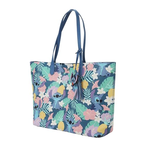 Bioworld Disney's Stitch Floral Character Tote Bag3