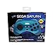 Produktbild Retro-Bit Official SEGA Saturn 2.4Ghz Wireless Arcade Pad for MEGA DRIVE MINI CONSOLE, Sega Mega Drive Console, PC, Switch, macOS, Playstation 3, Steam, RetroPie, Raspberry Pi (Clear Blue)