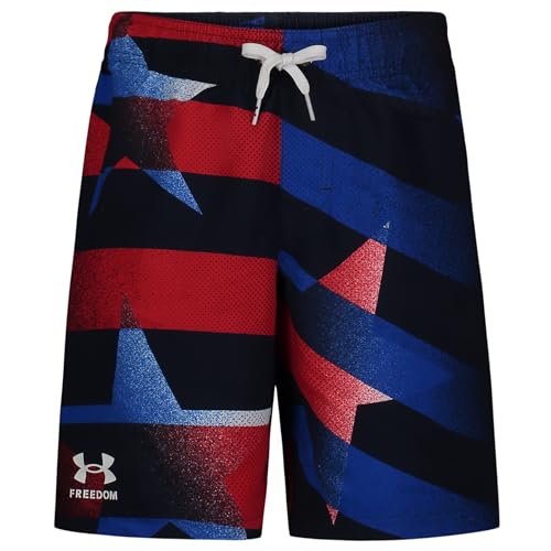 Image of Under Armour Boys' Volley Swim Trunks with UPF 50+ Sun Protection, Quick Dry Bathing Suit Shorts
