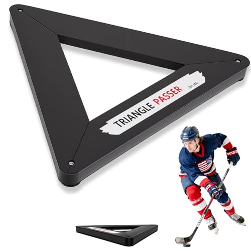 ZEALFEEL Triangle Hockey Passer Heavy-Duty Hockey Rebounder 26 Inch for One-Timers & Passing Multi-Angle Rebound Training Equipment for Kids Coaches Teams Off-Ice & On-Ice