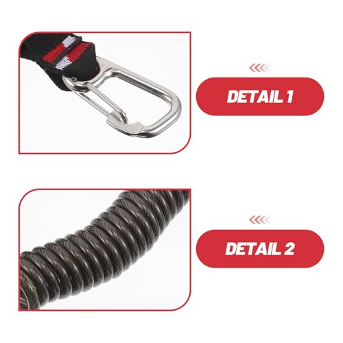 Sangle anti-perte pour outils de plongée avec câble acier ajustable - 3