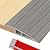 Door-Threshold-Ramp Floor-Transition-Strip 36 inch, Threshold 3/4''~4/5'', Thresholds for Doorways, Wheelchair Ramp Edge-Reducer for Door/Floor (Wood Grain Gray, 36 in)