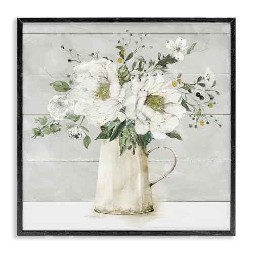 'Country Jug Varied Flower Arrangement'| Framed Giclee Art