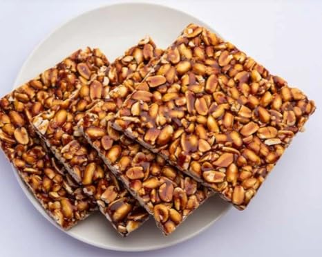 Peanut GAJAK ( CHIKKI ROTLA 200 G Each ) Made in India - Best Sweet Treat Ever (200 G)