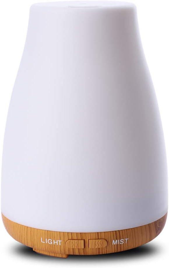 SCTL Essential Oil Diffusers for Aromatherapy,Quite Diffuser Humidifier with 7 Color Night Lights,Waterless Auto-Off,BPA-Free,for Home,Office,Bedroom