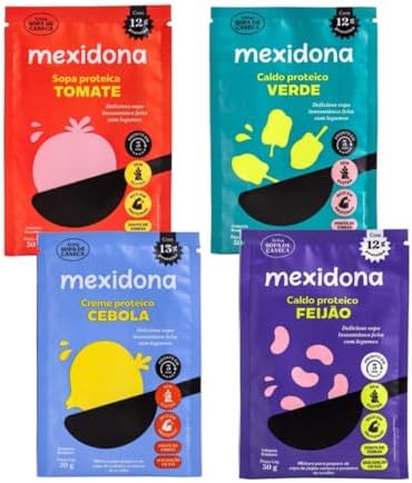 SOPA DE CANECA PROTEICA SAUDÁVEL SEM GLÚTEN - MEXIDONA KIT TODOS ...