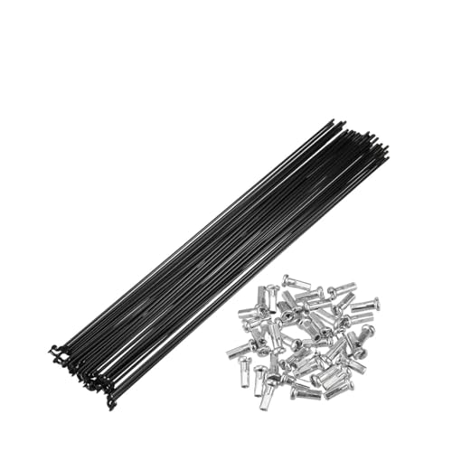Rayons de vélo en acier 14G lot de 40 avec écrous pour réparation vélos