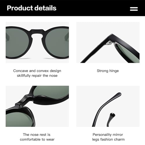 Round Polarized Sunglasses for Man Women UV Protection Trendy Sunglasses Classic Vintage Style Outdoor Wear3