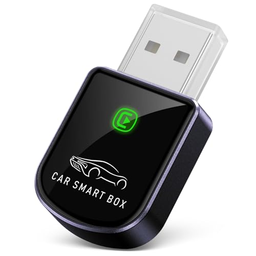 Luckyish Wireless Carplay Adapter for iPhone Latest Upgrade, Tiny Bluetooth Dongle Convert Wired to...