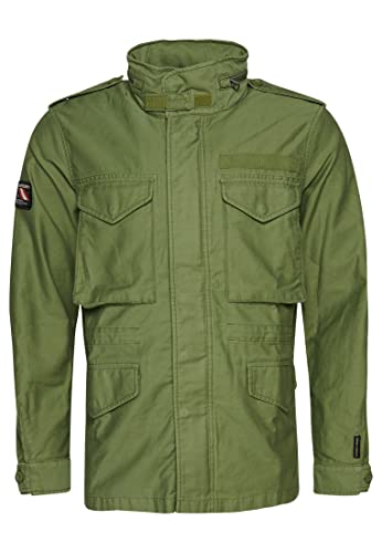 Superdry Mens Vintage M65 Military JKT Jacke, Trekking Olive, L